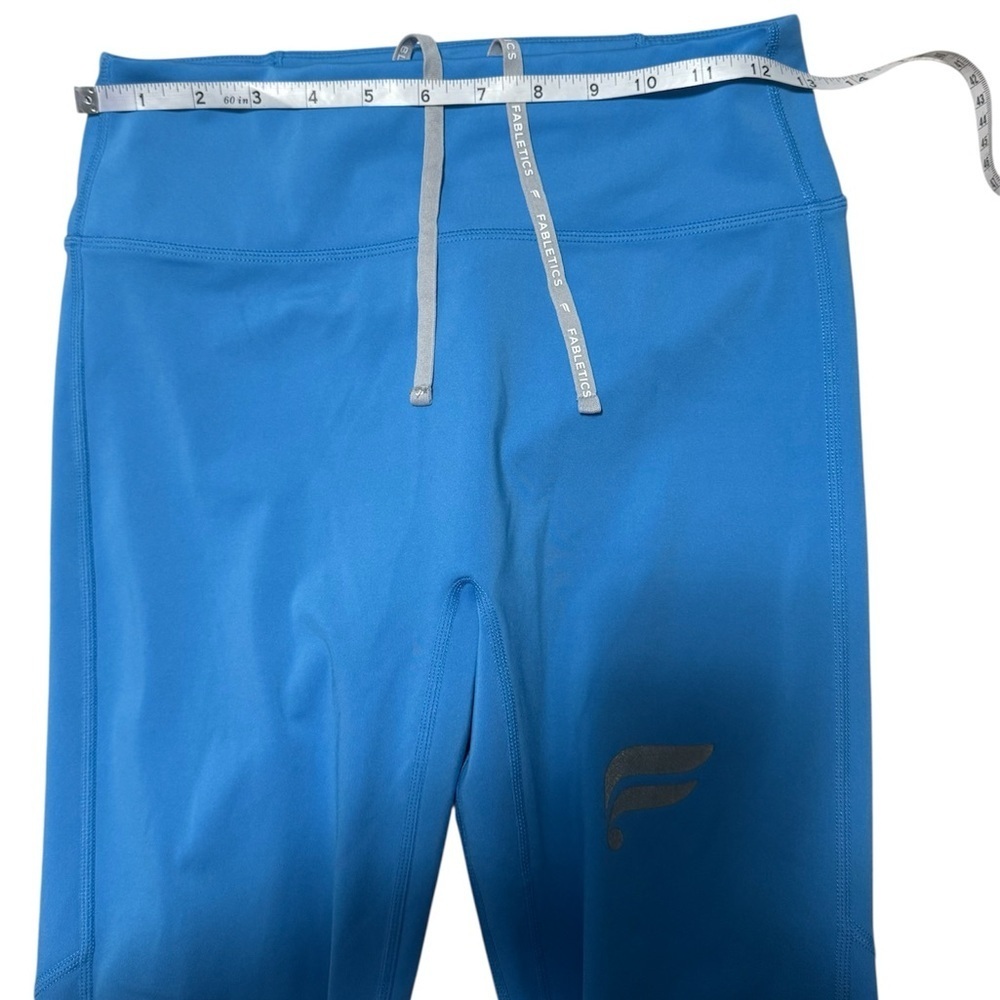 Fabletics Blue High-Waisted Leggings | Drawstring | Athletic Size XS - Picture 3 of 4